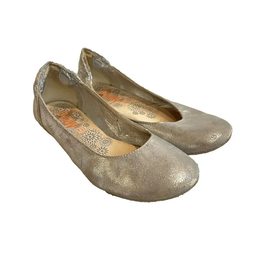 Primigi Silver Ballet Flats Girls 2 Eu 33 Formal Church Metallic Shoes Wedding
